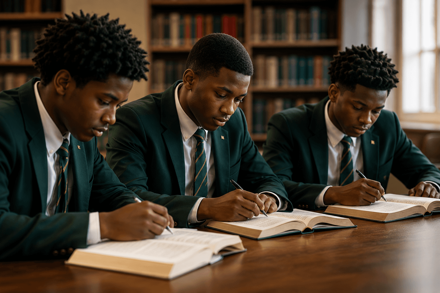 Joshua Academy scholars at study